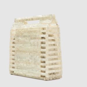 Zara Mother of Pearl Tote Bag Like New